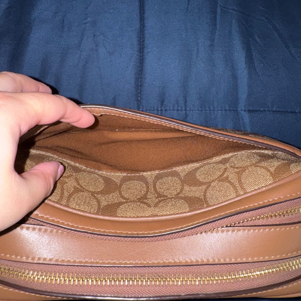 Coach Crossbody Monogram Double Zip Camera Bag - image 7